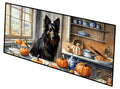 Belgian Sheepdog Fall Kitchen Pumpkins Runner Mat 28x58 Front Door Mat Indoor Outdoor Rugs for Entryway Hallway Foyer Non Slip Washable Wide Doormat