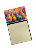 Colorful Pears Watercolor Sticky Note Holder Refillable Dispenser Desk Accessory 3x3 Pad Gift