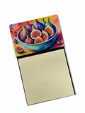 Colorful Figs Watercolor Sticky Note Holder Refillable Dispenser Desk Accessory 3x3 Pad Gift
