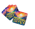 Colorful Daffodils Foam Coasters Set of 4 Cup Coasters for Indoor Outdoor, Tabletop Protection, Anti Slip, Mouse pad Material
