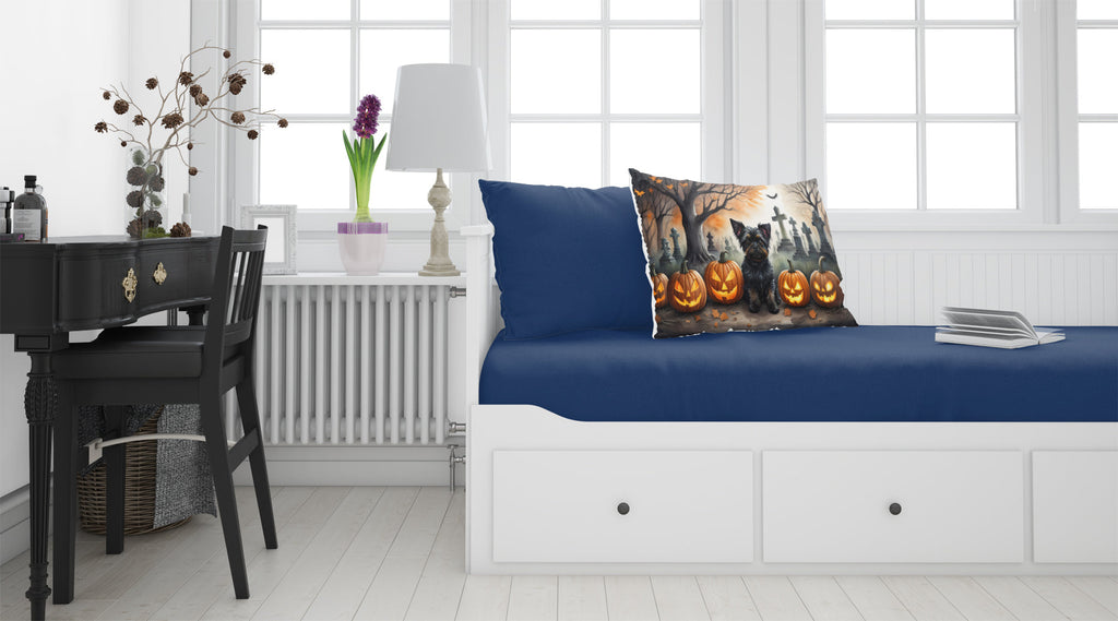 Affenpinscher Spooky Halloween Standard Pillowcase Lightweight Super Soft Easy Care Decorative Artwork Pillowcase, Standard