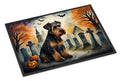 Airedale Terrier Spooky Halloween Doormat Indoor Outdoor 24H X 36W Front Door Mat Rugs for Entryway, Non Slip Washable Low Pile,