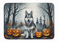 Alaskan Malamute Spooky Halloween Memory Foam Kitchen Mat Machine Washable Anti-Fatigue Cushion Comfort Bath or Kitchen Rug