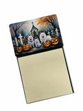 American Eskimo Spooky Halloween Watercolor Sticky Note Holder Refillable Dispenser Desk Accessory 3x3 Pad Gift
