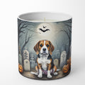 Beagle Spooky Halloween Decorative Soy Candle Nature Soy Wax Essential Oil Home Decor Ideal for Bedroom Kitchen Bath Office Gift, 10 oz