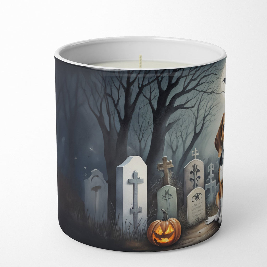 Beagle Spooky Halloween Decorative Soy Candle Nature Soy Wax Essential Oil Home Decor Ideal for Bedroom Kitchen Bath Office Gift, 10 oz
