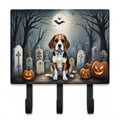 Beagle Spooky Halloween Leash or Key Holder Wall Hooks, Coat Rack Wall Mount, for Hanging Keys, Towels, Aprons, Leashes