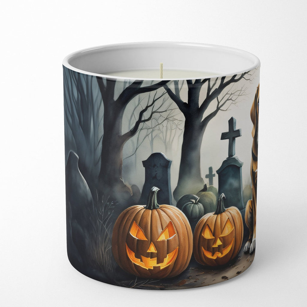 Bloodhound Spooky Halloween Decorative Soy Candle Nature Soy Wax Essential Oil Home Decor Ideal for Bedroom Kitchen Bath Office Gift, 10 oz
