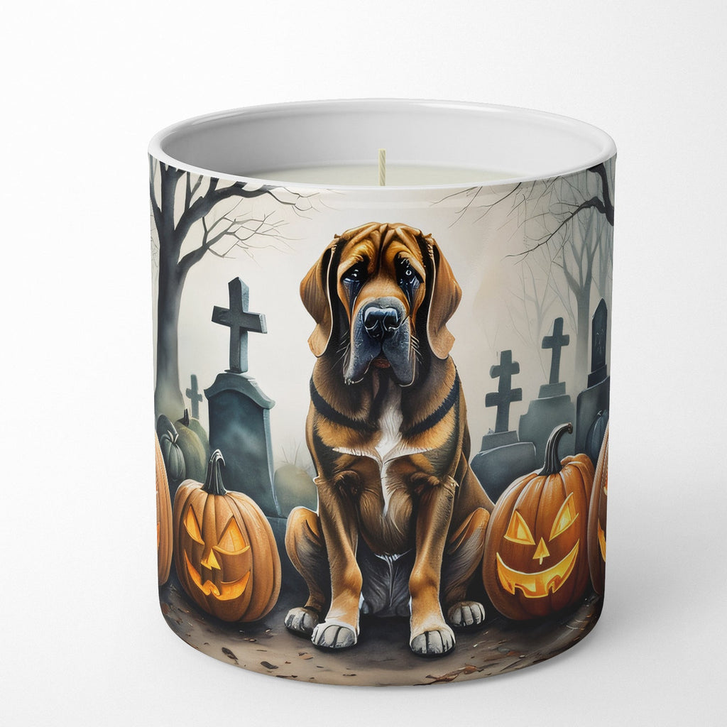 Bloodhound Spooky Halloween Decorative Soy Candle Nature Soy Wax Essential Oil Home Decor Ideal for Bedroom Kitchen Bath Office Gift, 10 oz