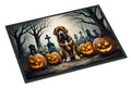 Bloodhound Spooky Halloween Doormat Indoor Outdoor 24H X 36W Front Door Mat Rugs for Entryway, Non Slip Washable Low Pile,