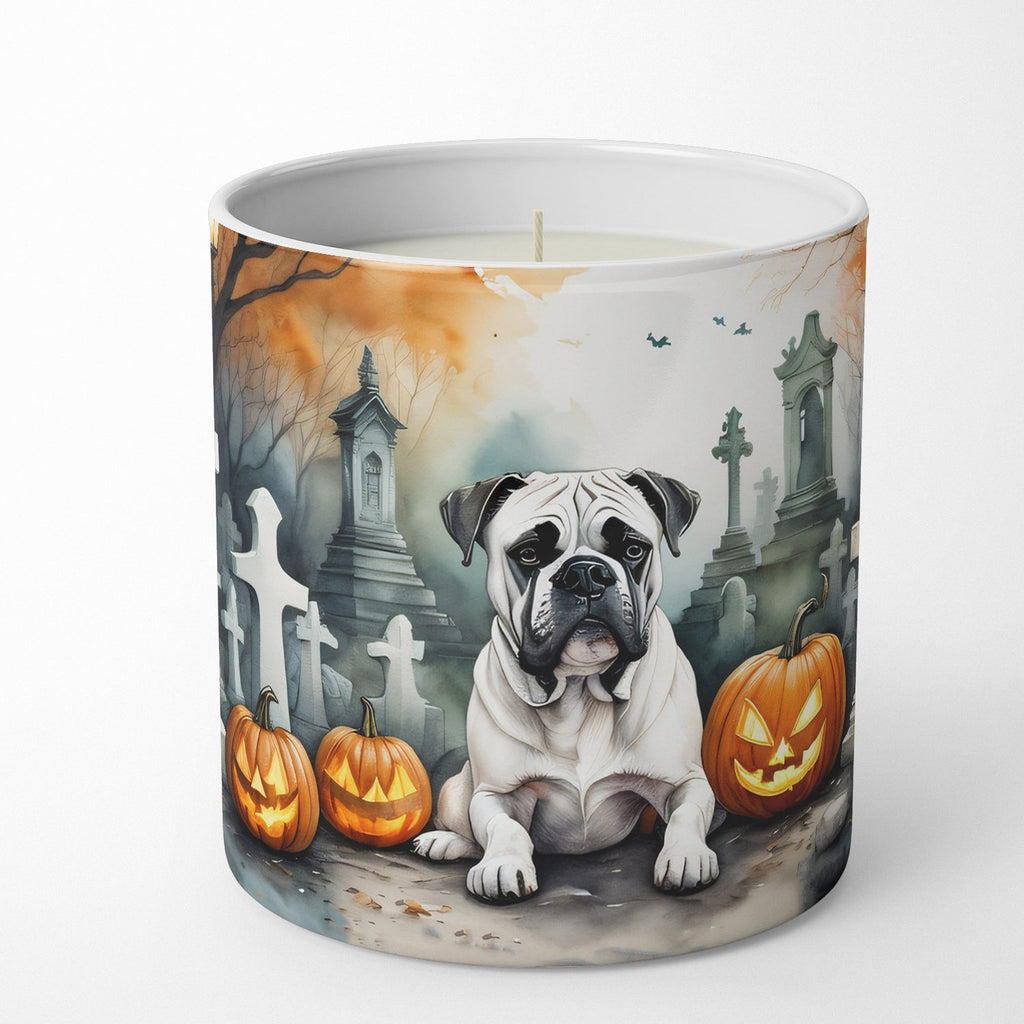 Boxer Spooky Halloween Decorative Soy Candle Nature Soy Wax Essential Oil Home Decor Ideal for Bedroom Kitchen Bath Office Gift, 10 oz