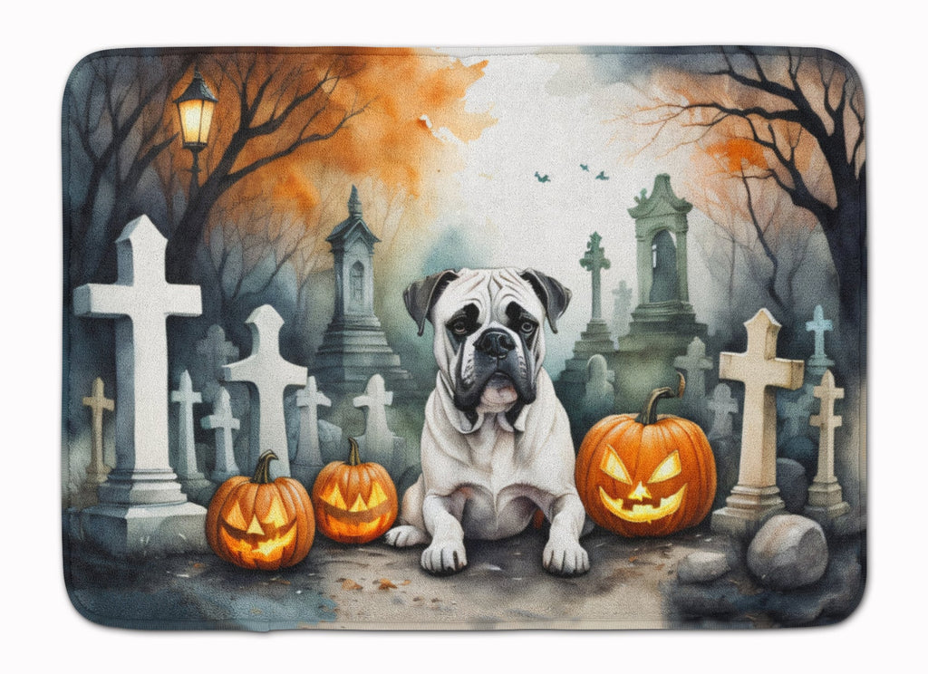 Boxer Spooky Halloween Memory Foam Kitchen Mat Machine Washable Anti-Fatigue Cushion Comfort Bath or Kitchen Rug
