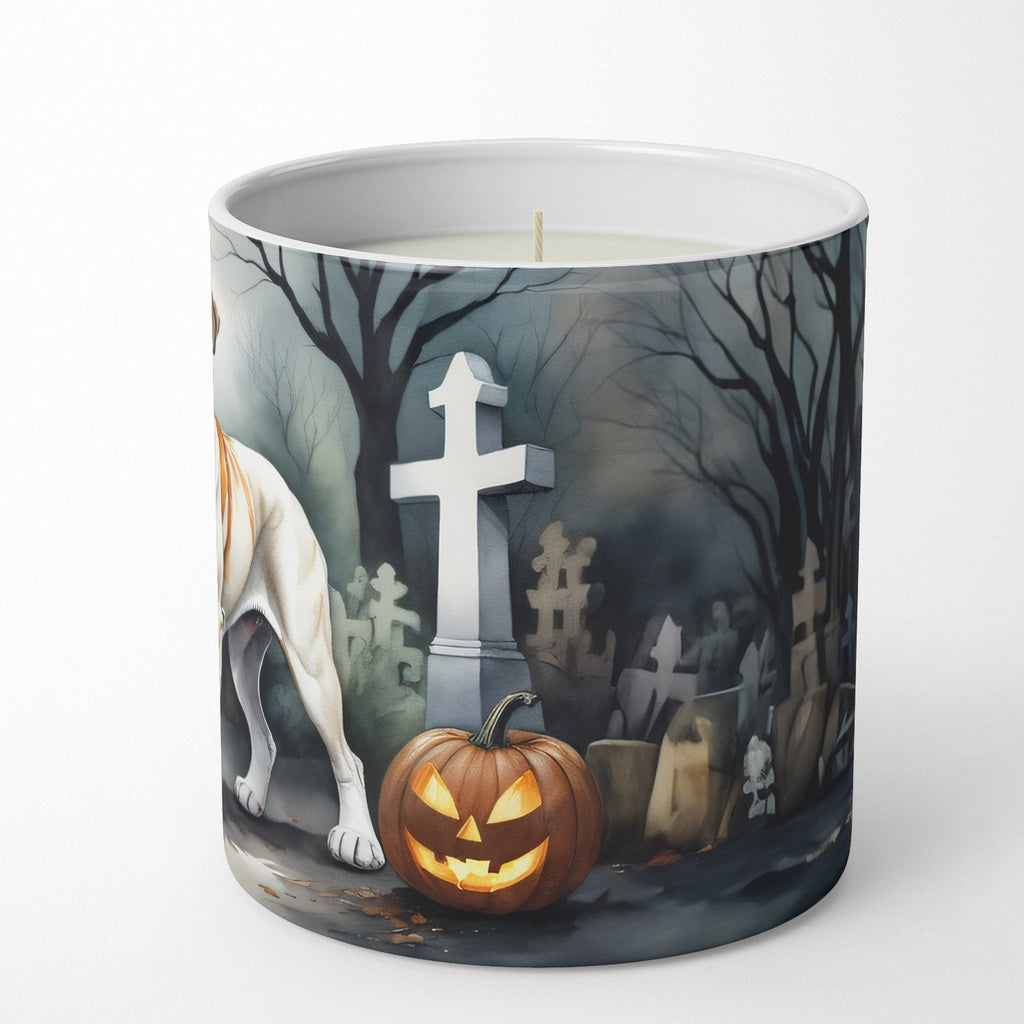Boxer Spooky Halloween Decorative Soy Candle Nature Soy Wax Essential Oil Home Decor Ideal for Bedroom Kitchen Bath Office Gift, 10 oz