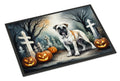 Boxer Spooky Halloween Doormat Indoor Outdoor 18H X 27W Front Door Mat Rugs for Entryway, Non Slip Washable