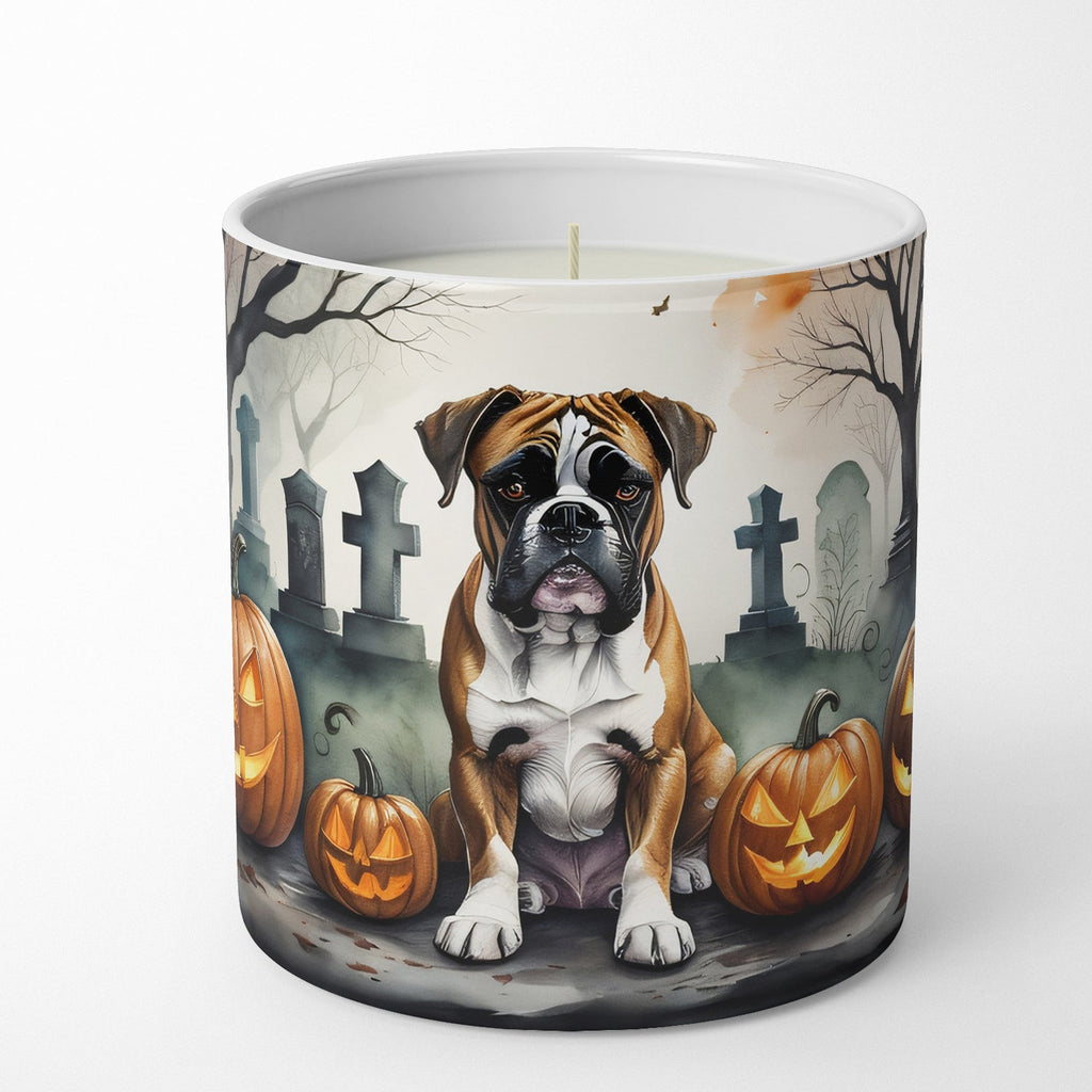 Boxer Spooky Halloween Decorative Soy Candle Nature Soy Wax Essential Oil Home Decor Ideal for Bedroom Kitchen Bath Office Gift, 10 oz