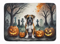 Boxer Spooky Halloween Memory Foam Kitchen Mat Machine Washable Anti-Fatigue Cushion Comfort Bath or Kitchen Rug