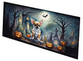 Chihuahua Spooky Halloween Runner Mat 28x58 Front Door Mat Indoor Outdoor Rugs for Entryway Hallway Foyer Non Slip Washable Wide Doormat
