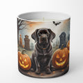 Chocolate Labrador Retriever Spooky Halloween Decorative Soy Candle Nature Soy Wax Essential Oil Home Decor Ideal for Bedroom Kitchen Bath Office Gift, 10 oz