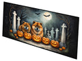 Chow Chow Spooky Halloween Runner Mat 28x58 Front Door Mat Indoor Outdoor Rugs for Entryway Hallway Foyer Non Slip Washable Wide Doormat