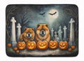 Chow Chow Spooky Halloween Memory Foam Kitchen Mat Machine Washable Anti-Fatigue Cushion Comfort Bath or Kitchen Rug