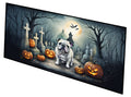 English Bulldog Spooky Halloween Runner Mat 28x58 Front Door Mat Indoor Outdoor Rugs for Entryway Hallway Foyer Non Slip Washable Wide Doormat