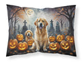 Golden Retriever Spooky Halloween Standard Pillowcase Lightweight Super Soft Easy Care Decorative Artwork Pillowcase, Standard