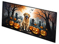 Golden Retriever Spooky Halloween Runner Mat 28x58 Front Door Mat Indoor Outdoor Rugs for Entryway Hallway Foyer Non Slip Washable Wide Doormat