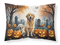 Golden Retriever Spooky Halloween Standard Pillowcase Lightweight Super Soft Easy Care Decorative Artwork Pillowcase, Standard