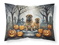 Shar Pei Spooky Halloween Standard Pillowcase Lightweight Super Soft Easy Care Decorative Artwork Pillowcase, Standard