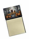 Shar Pei Spooky Halloween Watercolor Sticky Note Holder Refillable Dispenser Desk Accessory 3x3 Pad Gift
