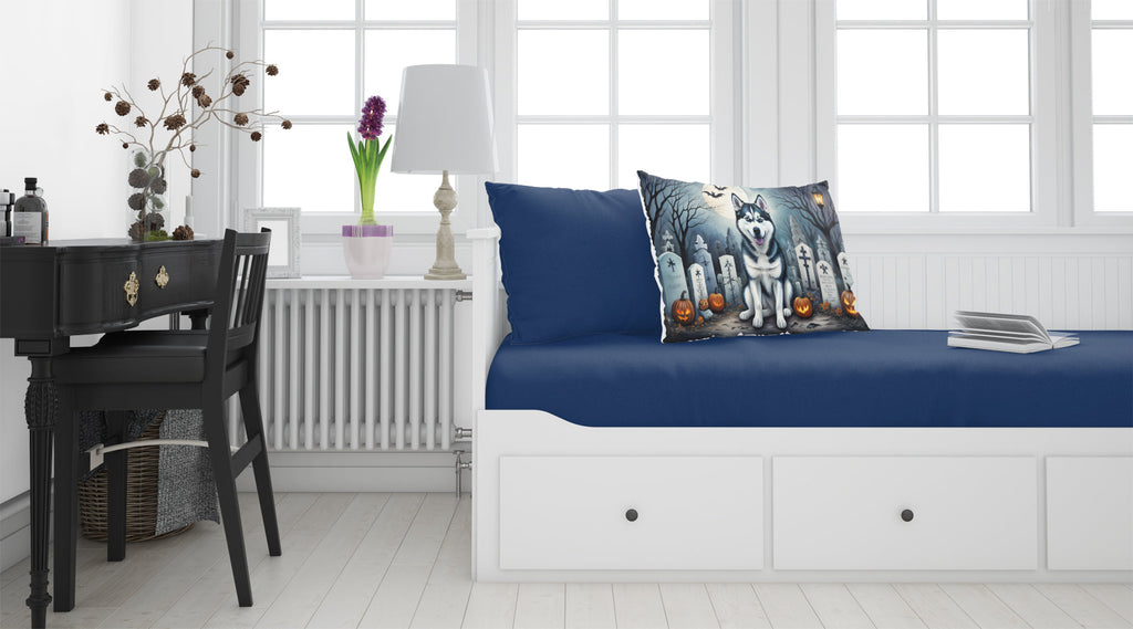 Siberian Husky Spooky Halloween Standard Pillowcase Lightweight Super Soft Easy Care Decorative Artwork Pillowcase, Standard