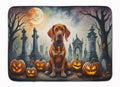 Vizsla Spooky Halloween Memory Foam Kitchen Mat Machine Washable Anti-Fatigue Cushion Comfort Bath or Kitchen Rug