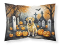 Yellow Labrador Retriever Spooky Halloween Standard Pillowcase Lightweight Super Soft Easy Care Decorative Artwork Pillowcase, Standard