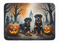 Rottweiler Spooky Halloween Memory Foam Kitchen Mat Machine Washable Anti-Fatigue Cushion Comfort Bath or Kitchen Rug