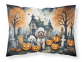 Poodle Spooky Halloween Standard Pillowcase Lightweight Super Soft Easy Care Decorative Artwork Pillowcase, Standard