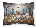 Pomeranian Spooky Halloween Standard Pillowcase Lightweight Super Soft Easy Care Decorative Artwork Pillowcase, Standard