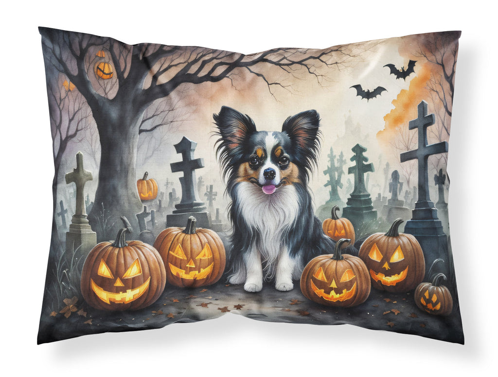 Papillon Spooky Halloween Standard Pillowcase Lightweight Super Soft Easy Care Decorative Artwork Pillowcase, Standard