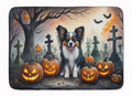 Papillon Spooky Halloween Memory Foam Kitchen Mat Machine Washable Anti-Fatigue Cushion Comfort Bath or Kitchen Rug