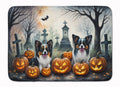 Papillon Spooky Halloween Memory Foam Kitchen Mat Machine Washable Anti-Fatigue Cushion Comfort Bath or Kitchen Rug