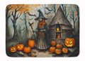 Slavic Witch Spooky Halloween Memory Foam Kitchen Mat Machine Washable Anti-Fatigue Cushion Comfort Bath or Kitchen Rug