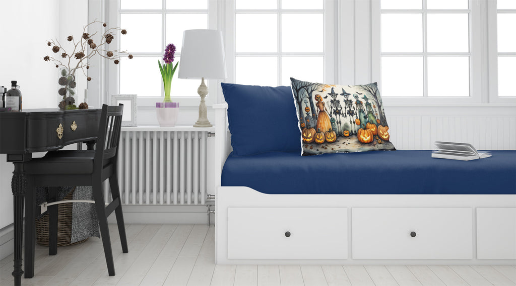 Calacas Skeletons Spooky Halloween Standard Pillowcase Lightweight Super Soft Easy Care Decorative Artwork Pillowcase, Standard