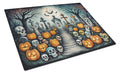 Calaveras Sugar Skulls Spooky Halloween Cutting Board Tempered Glass Kitchen Cutting Surface, Heat Resistant Chopping, Non-Slip Feet, Food Prep & Serving