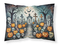 Calaveras Sugar Skulls Spooky Halloween Standard Pillowcase Lightweight Super Soft Easy Care Decorative Artwork Pillowcase, Standard