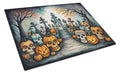 Calaveras Sugar Skulls Spooky Halloween Cutting Board Tempered Glass Kitchen Cutting Surface, Heat Resistant Chopping, Non-Slip Feet, Food Prep & Serving