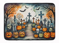 Day of the Dead Spooky Halloween Memory Foam Kitchen Mat Machine Washable Anti-Fatigue Cushion Comfort Bath or Kitchen Rug