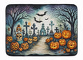 Day of the Dead Spooky Halloween Memory Foam Kitchen Mat Machine Washable Anti-Fatigue Cushion Comfort Bath or Kitchen Rug