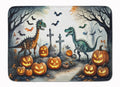 Dinosaurs Spooky Halloween Memory Foam Kitchen Mat Machine Washable Anti-Fatigue Cushion Comfort Bath or Kitchen Rug