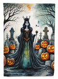 Evil Queen Spooky Halloween House Flag 28x40 Porch Sleeve Pole Decorative Outside Yard Banner Artwork Wall Hanging, Polyester
