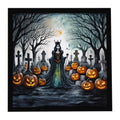 Evil Queen Spooky Halloween Framed Metal Print Bathroom, Kitchen, Office, Home Decor Wall Art Ready to Hang, Square, 8X8