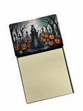 Evil Queen Spooky Halloween Watercolor Sticky Note Holder Refillable Dispenser Desk Accessory 3x3 Pad Gift